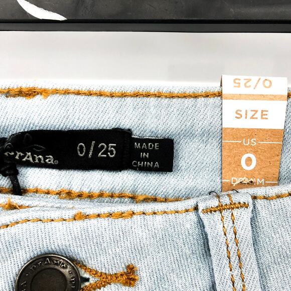 PRANA Women's Soma Skinny Jeans 0/25 Light Washed Blue High Rise Stretch NWT - Picture 10 of 14